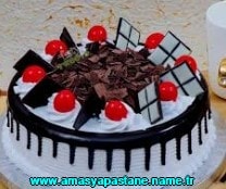 Amasya Çikolatalı Drajeli yaş pasta