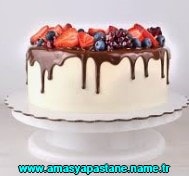 Amasya Mois çikolatalı çilekli yaş pasta